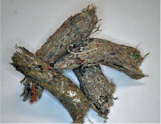 a figure the solid pellets produced from the waste