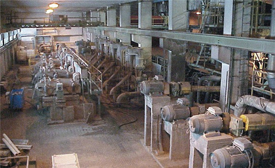 upgraded paper machine at the eastern european mill.